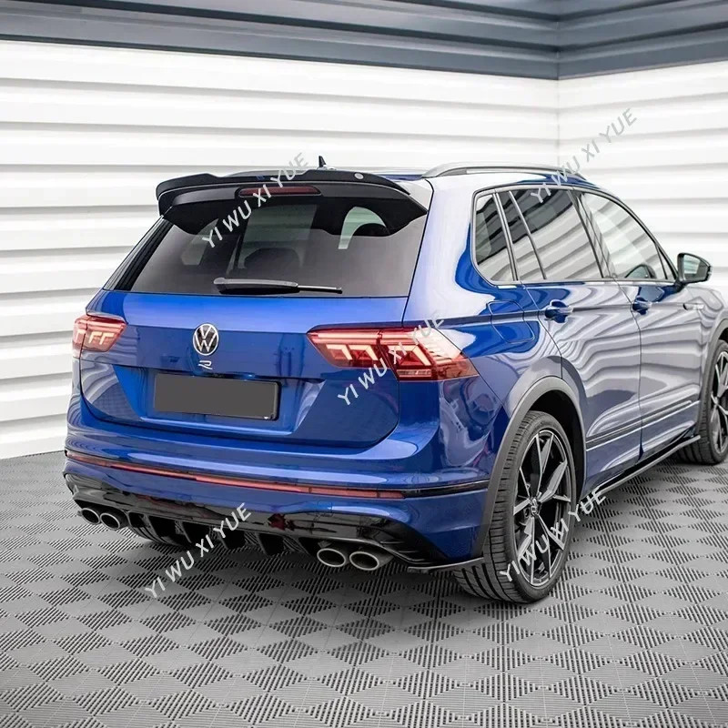 Maxton Style Rear Bumper Diffuser For Volkswagen Tiguan R/R lineMk2 Facelift 2020-2023 Rear Bumper