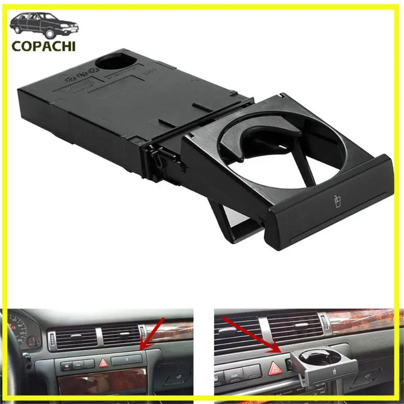 1pc Car Stretch Folding Stretch Cup Holder Stand 4B0 862 534 D For AUDI A6 C5 98-05 A4 98-02 Bottle