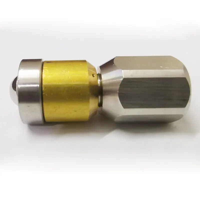 1/4" Rotary Type Spray Hose Sewer Jetter Nozzle Female Thread Nozzle Drain Hose Pipe Tap Spray Nozz