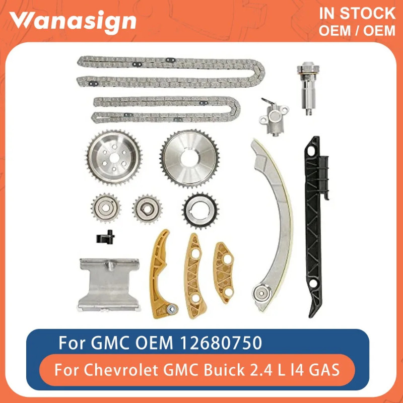 Engine Timing Chain Kit Fit 2.0 2.2 2.4 L For Chevrolet Buick GMC Malibu Equinox LE5 LE9 2.0L 2.2L