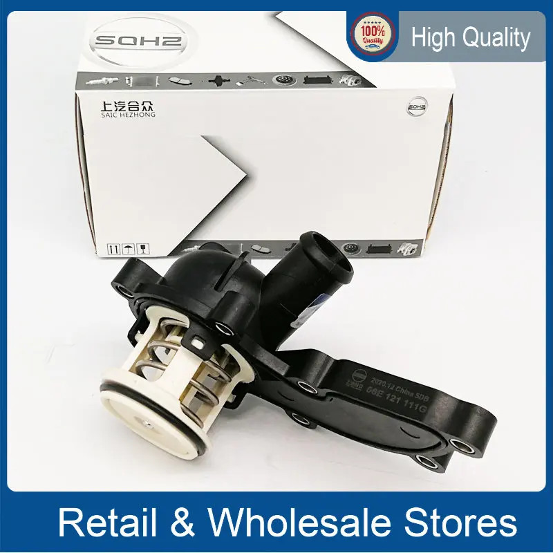 Engine Coolant Thermostat & Housing 06E121111G 06E121111H For Audi A4 A6 A8 Quattro 3.2 V6 06E 121
