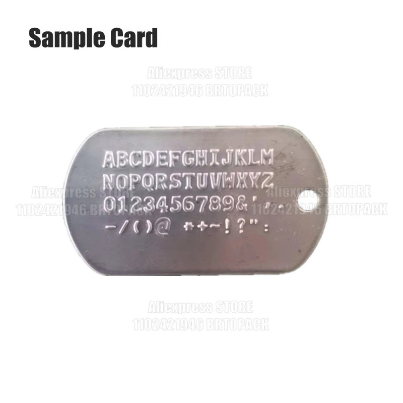 Manual Aluminium Plate Engraving Machine Military Plate Tag Metal Brass Plate Coding Machine Dog Ta