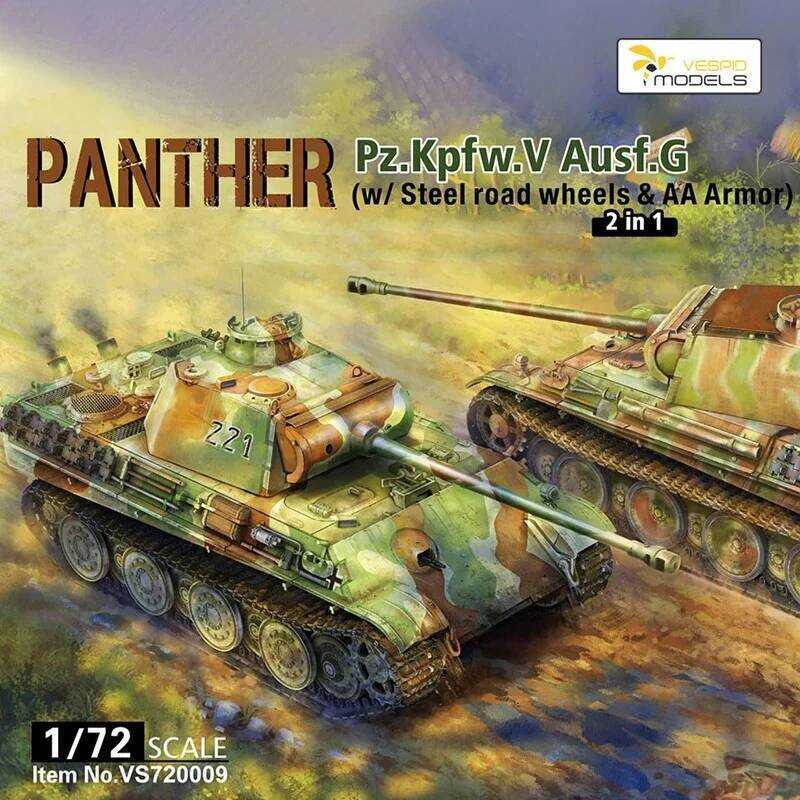 C Vespid Model 1/72 Scale Model Kit Vs72000 Panther Pz. Kpfw. V Ausf. G Medium Tank