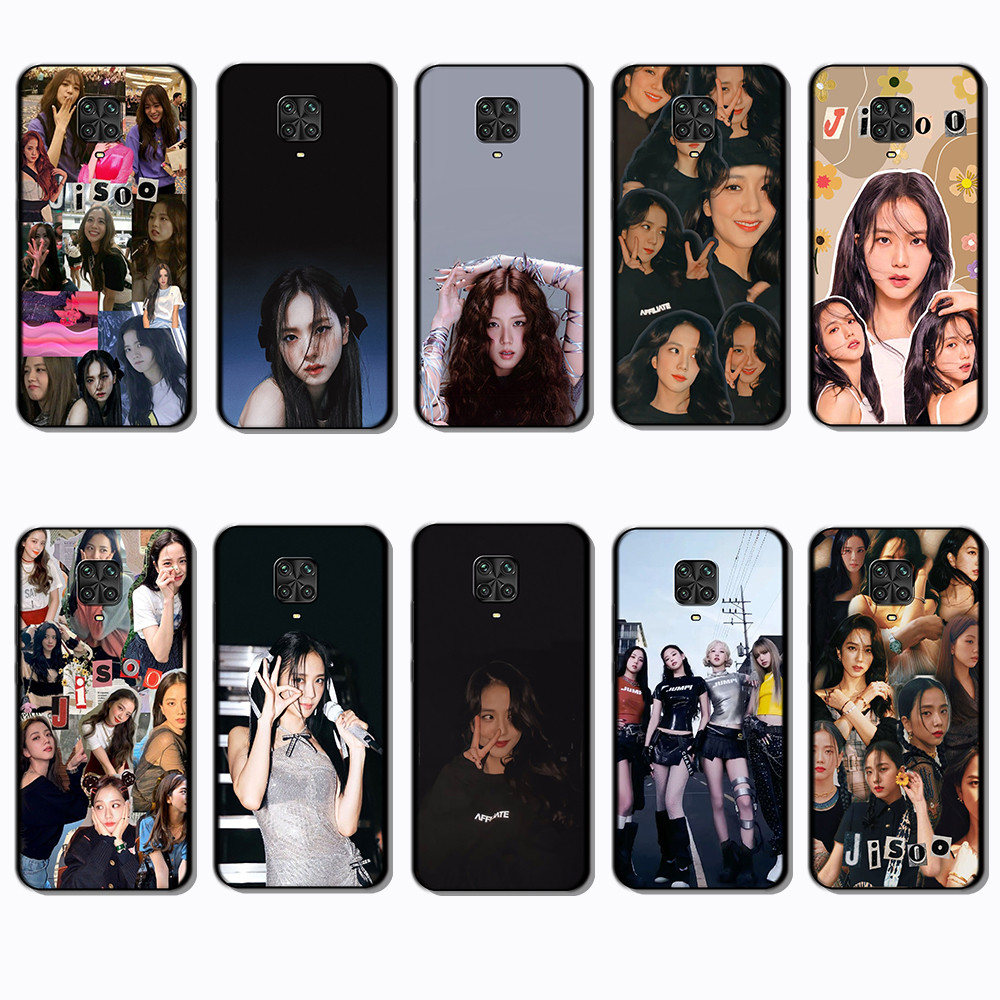 Xiaomi Redmi Note 9S 9T 10 Lite 9 Poco M2 Pro Max EB10 jisoo เคสโทรศัพท์สีดํานุ่มแฟชั่น