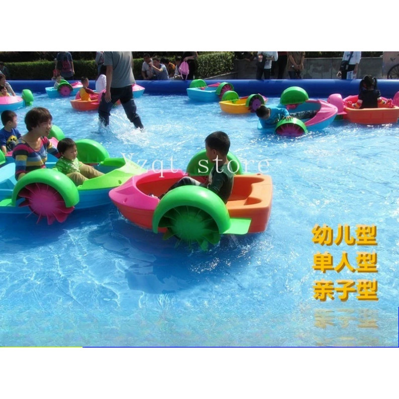 Children's water boat, inflatable pool swimming pool, no inflatable battery boat, water cartoon ani