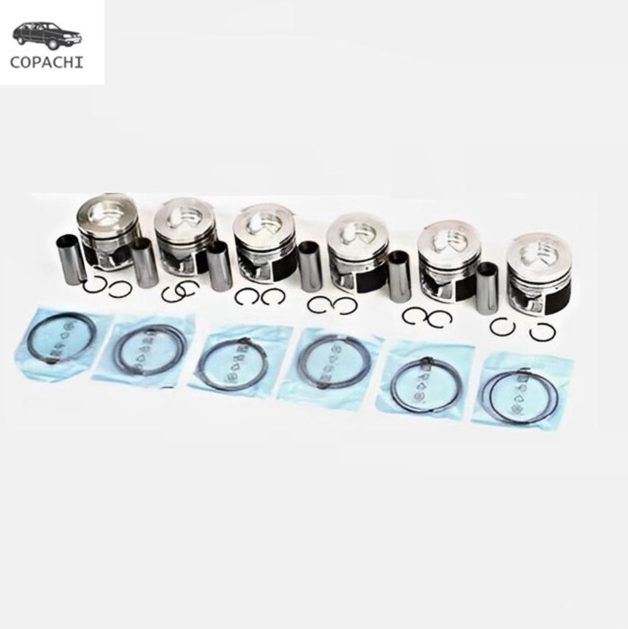 6pcs Engine Pistons Rings Set For Audi A6 3.0 TDI Quattro C6 BMK  Car Accessories Replacement Parts