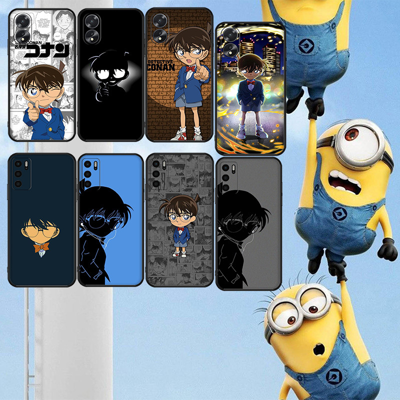 นุ่มสีดํา Vivo V7 plus Y75 Y79 V11 Pro V15 Pro V19 V20 V21 Conan เคสโทรศัพท์