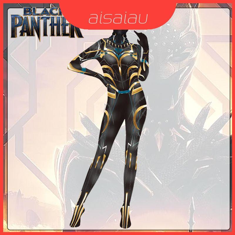 กระโปรงวอร์มแบบตัวเต็มสำหรับผู้หญิงจากLetitia Wright ดีไซน์ธีมBlack Panther มีสายยางยืดหยุ่น