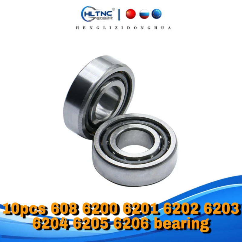 10PCS ABEC-5 608 6200 6201 6202 6203 6204 6205 6206 6207 6208 ZZ 2RS Metal Seal High Quality Deep G