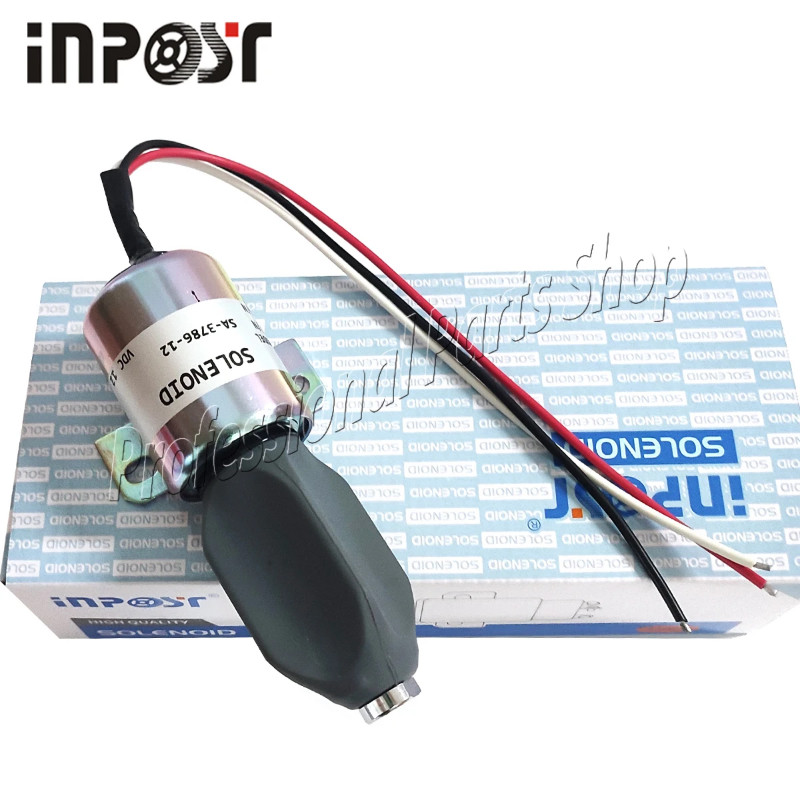 12V SA-3786-12 Fuel Shutoff Solenoid For Kubota 21Hp Engine 1753ES-12E6UB1S1