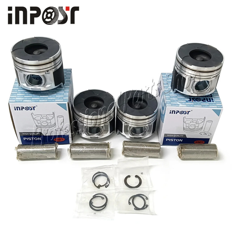 4 Set Piston Set STD ME191469 for Mitsubishi 4M41 4M41-T