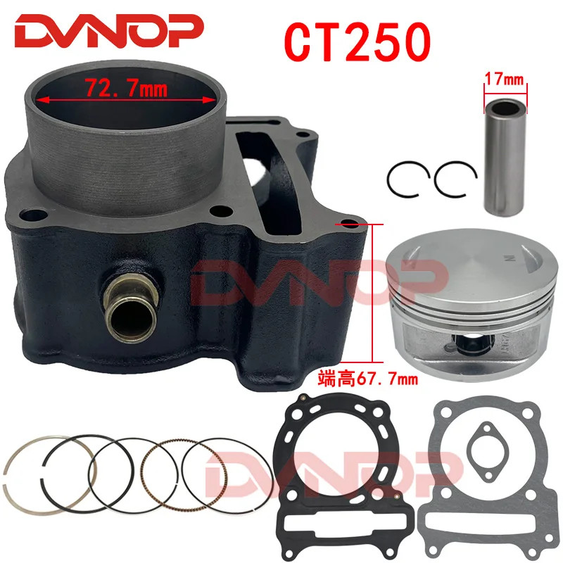 72.7mm Motorcycle Cylinder for Kymco Xciting 250 Ct250 Xciting250 Mxu250 Dink People S 250cc Scoote