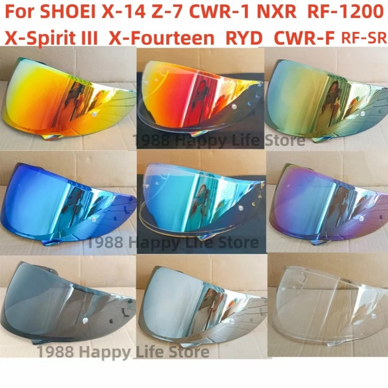Helmet Visor for SHOEI X14 Z7 CWR1 RF1200 Xspirit III 3 NXR RYD  X-Fourteen CWR-F RF-SR Lens Shield