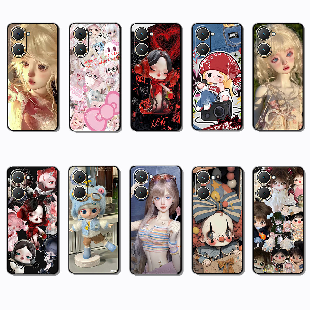 สําหรับVIVO Y03 Y30T Y18 Y18S Y18E T3 Y37M Y19S Y28 V40 PRO Z9 lite J12 BJDสีดําขอบTPUเคสโทรศัพท์ | 