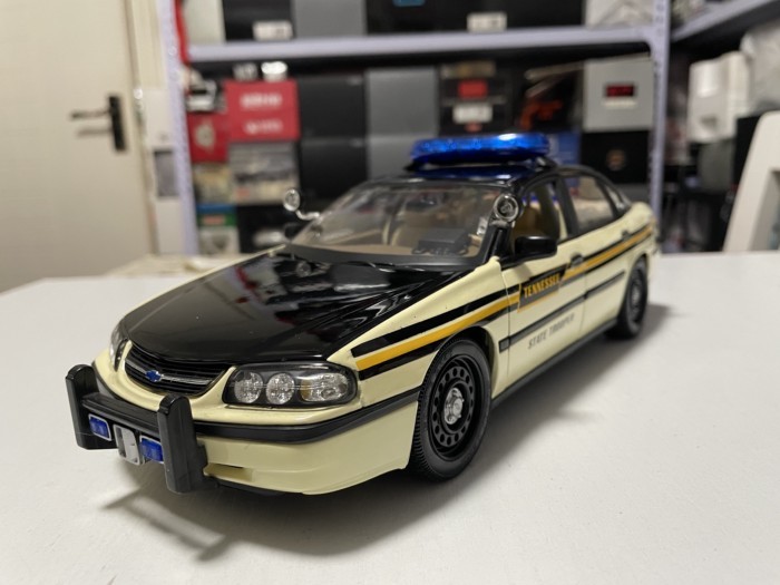 1: 18 Maisto Chevrolet Ipmala Ipmala Tennessee Tennessee Police Car Model