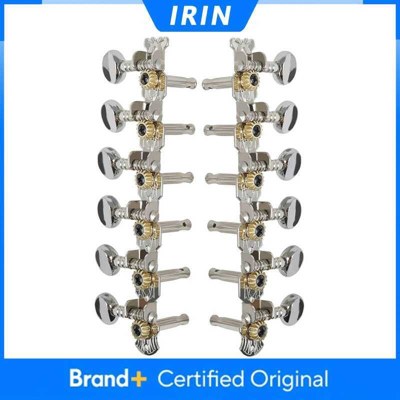 C IRIN 6R6l Acoustic Guitar Tuning Pegs 12 String Chrome Guitar Locking Tuners Machine Head String