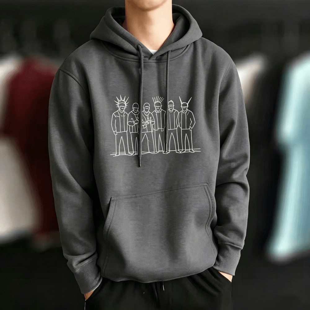 Unisex ผู้ชาย Hoodies สําหรับชายเสื้อ Retro สไตล์อเมริกันพิมพ์ Hooded Sweatshirt บางผู้ชายแฟชั่นหลวม