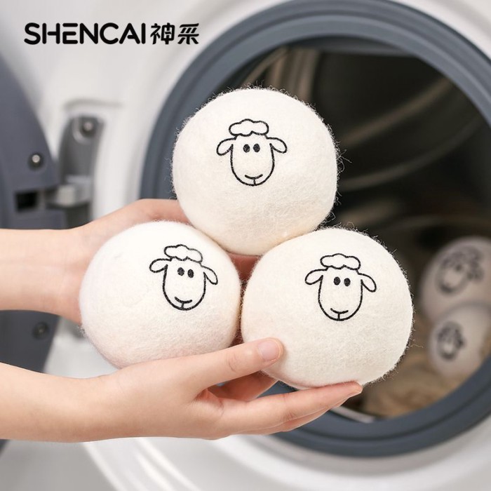 ♞,♘Drying Ball Wool Ball Dryer Companion เครื่องซักผ้า Anti-Wrinkle Ball Anti-static 6 แพ็คถึง Speed