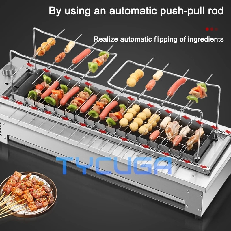 10/16 Grid Automatic Electric Grill Smokeless Barbecue Grill Table Top Portable Grill Indoor Carbon