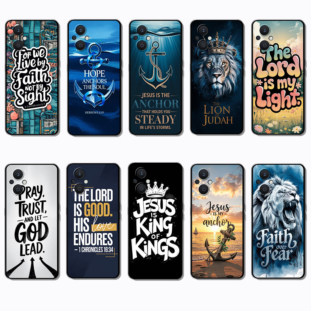 OPPO A96 4G 5G Reno 7z 8z 7 Lite EB12 The Bible เคสโทรศัพท์สีดําแบบนุ่มแฟชั่น