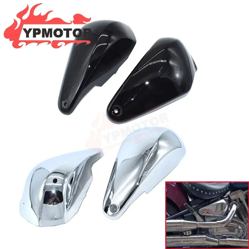 Touring Bike Plastic Battery Cover Side Guard Panel Frame Fairing For Yamaha XV1700 XV1600 Road Sta