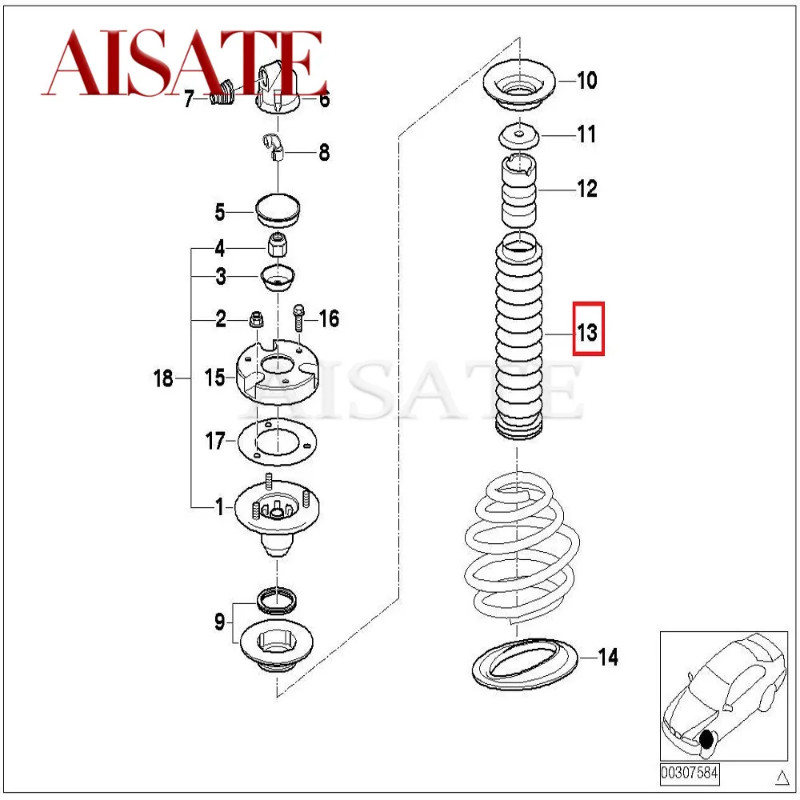 For BMW E60 M5 E63 M6 E64 M6 Front Left Or Right Shock Absorber Strut Dust Cover Boot 31331093344 A