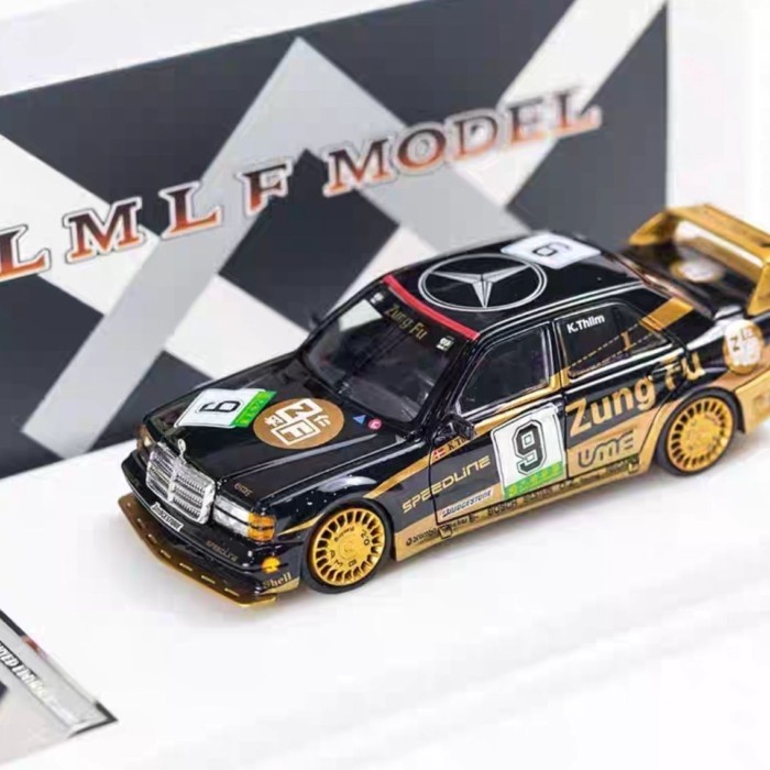 LMLF 1/64 Benz 190E EVO 2.5 Static Model Camel Cup Painting Alloy Collection Model