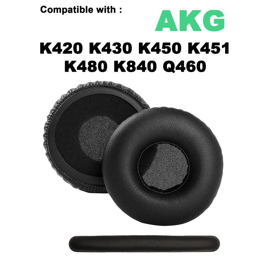 เหมาะสําหรับ AKG K420 K430 K450 K451 K480 K840 Q460 เปลี่ยนหูฟังฟองน้ํา earflap แผ่นรองหูฟัง