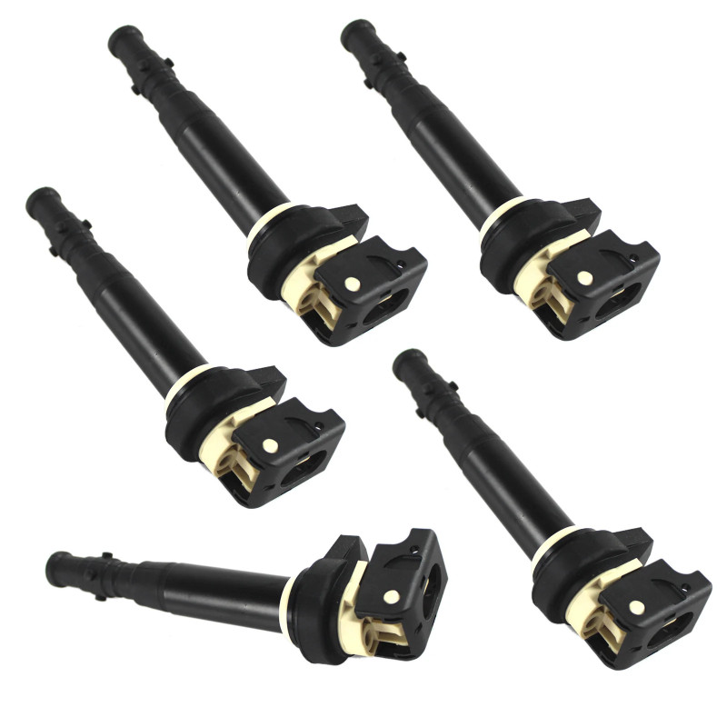 5pcs Ignition Coils For 2006-2010 BMW M5 M6 5.0L V10 E60 E63 E64 12137841556 Engine Car Replacement
