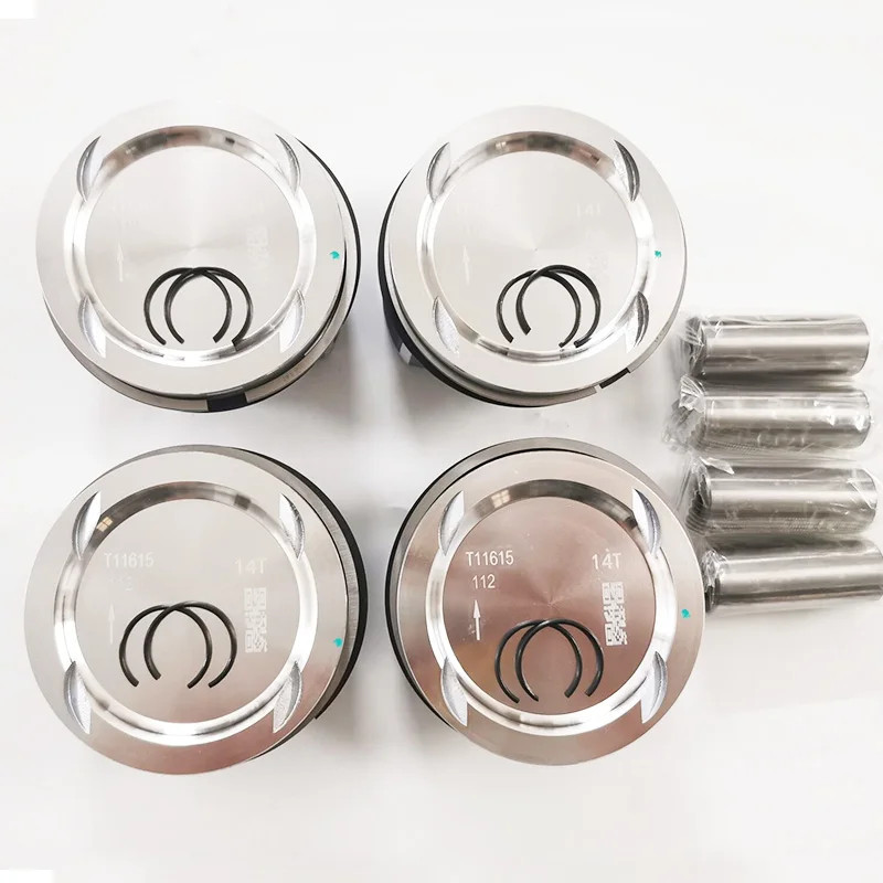 4PCS 87-437400-00 55565420 55580179 Engine Piston for Cruze Chevrolet Opel Astra J INSIGNIA A 1.4 A