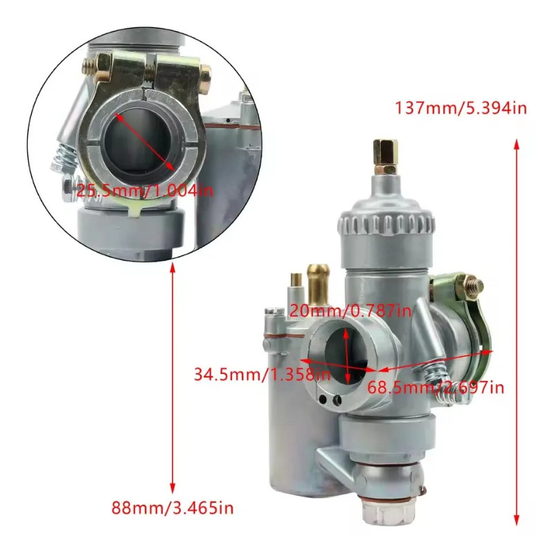 New Jawa MZ175 Carburetor For WSK125 WSK 125 XF175 MZ 175 Jawa MZ175 250cc Bikes Modify Scooter Dir