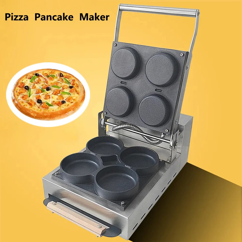 Commercial Pizza Maker 3000W Crepe Maker Pizza Maker 4 Mini Pizza Machine Multifunctional Pizza Pan