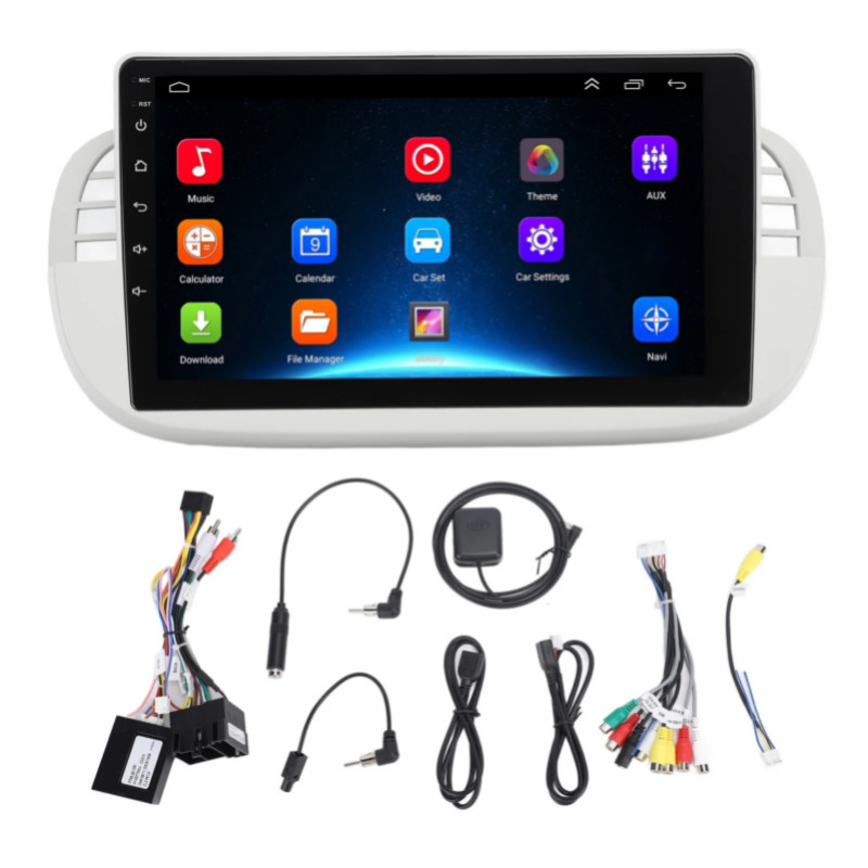 GPS Navigation Multimedia Radio Player Car Stereo Navigation Radio Hands Calling Quad  9in Mirror L