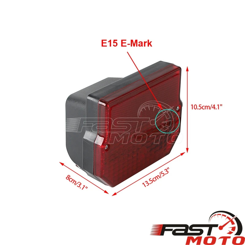 Motorcycle Taillight License Plate Light Brake Tail Light Lamp For Suzuki TS 125/150/250 MZ ETZ 150