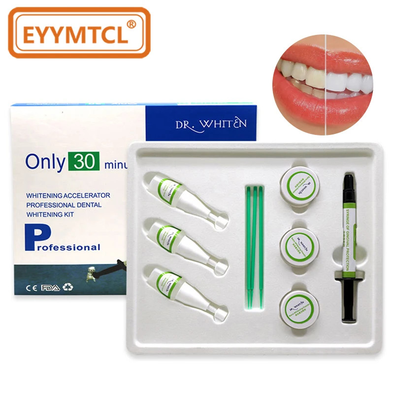 Dental Material Whitening Teeth Set Whitening Powder Gel Syringe Remove Yellow Teeth White Teeth Sm