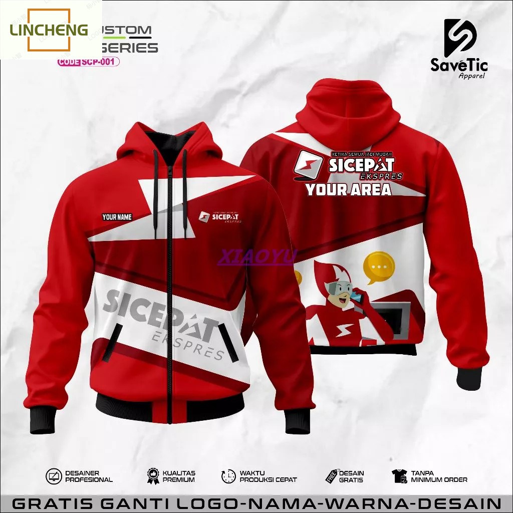 Jaket Sicepat Express พิมพ์เต็มสublim/Jaket Sicepat Express/Jaket Custom/Hoodie/Bomber/Tracktop/Jake