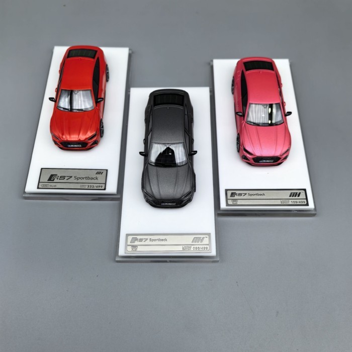 พร้อมสต็อก MH 1: 64 เรซิ่น Audi RS7 2020 Audi RS7 Sportback Limited Static Model