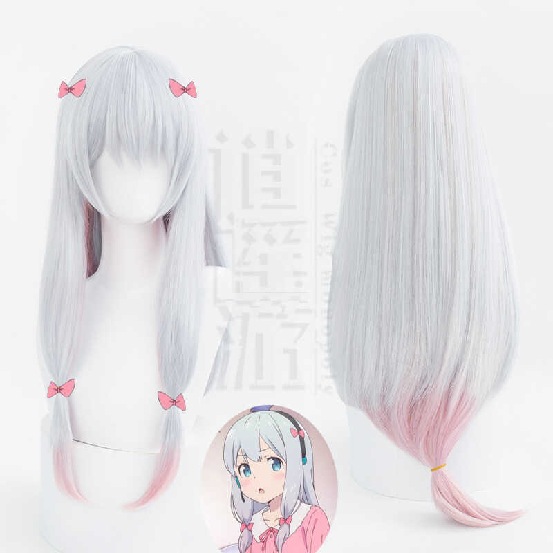 Xiaoyaoyou วิกผม.Cosplay สำหรับตัวละครครู Eroman และ Izumi Sagiri ด้วยเส้นผมจำลองที่ผสมสีธรรมชาติและ