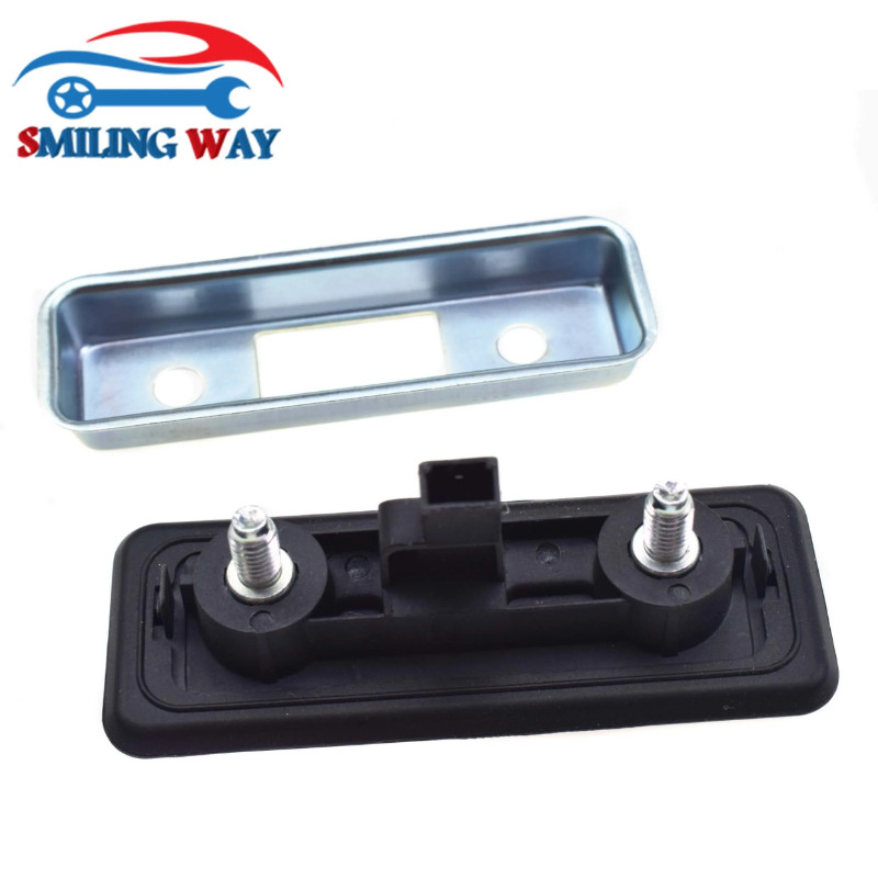 Rear Trunk Tailgate Boot Release Door Handle Opener + Microswitch For Skoda Octavia 1Z3 1Z5 2004-20