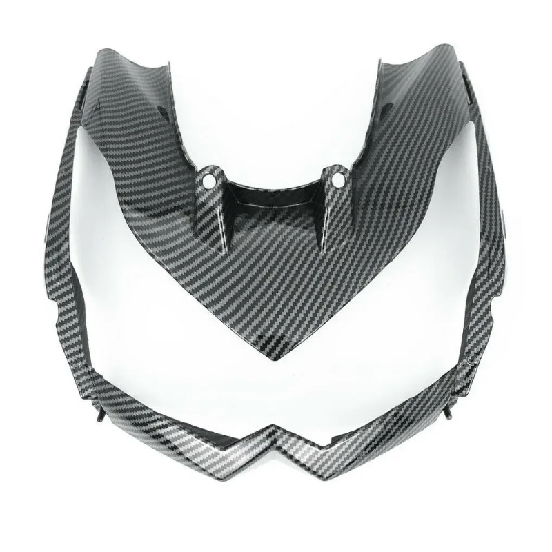 Front Nose Headlight Housing Fairing Hydro Dipped Carbon Fiber Finish For KAWASAKI Z1000 Z 1000 201