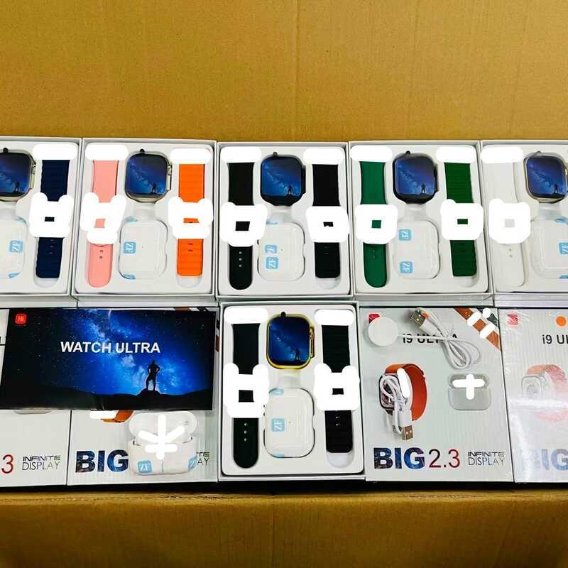 ชุดหูฟังบลูทูธและสมาร์ทวอทช์ I9/I8 Ultra คุณภาพสูง