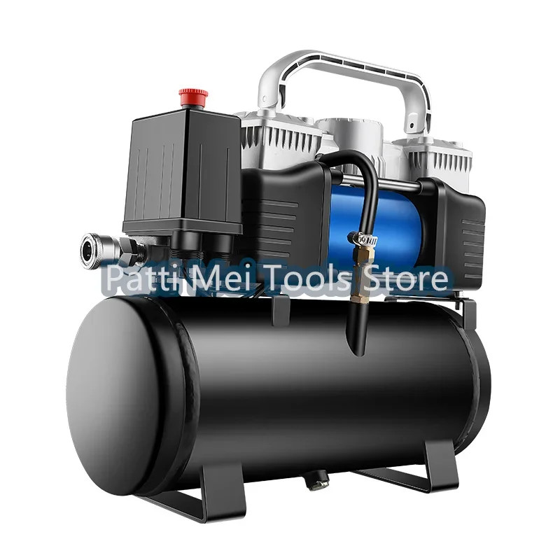 Small Air Compressor 12V 220V Car Tire Inflator Spray Painting Air Pump Mini Car Tire Inflator Pump