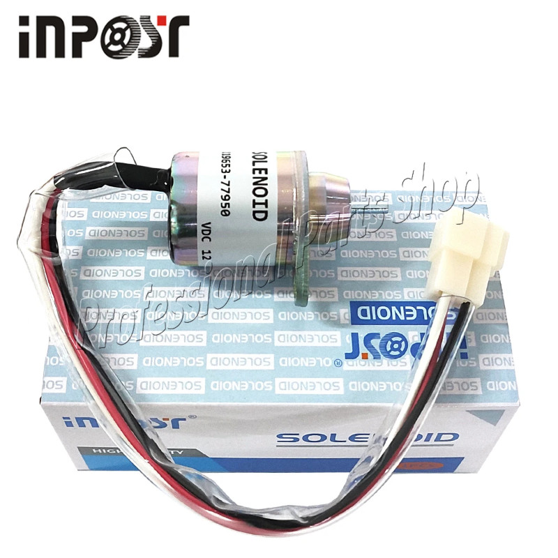 119653-77950 Stop Solenoid Valve 12V for Yanmar Engine 1503ES-12S5SUC5S 119285-77950 SA-4562T SA-52