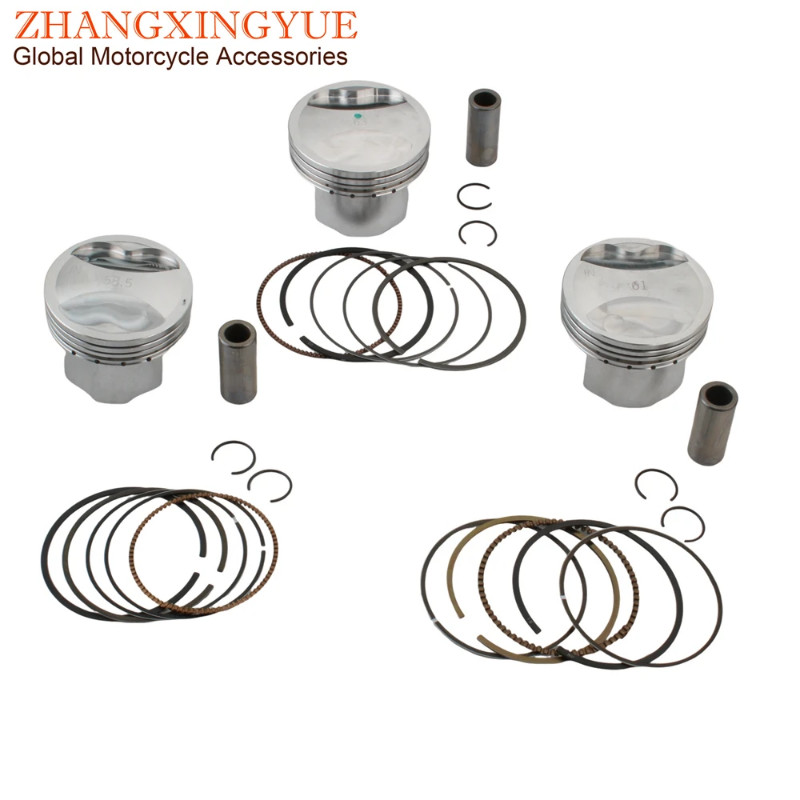 4-Valve 58.5mm 61mm 63mm YW125 Bws125 Mio125 Racing Piston Kit For Yamaha Cygnus GTR YW Bws Zuma 12