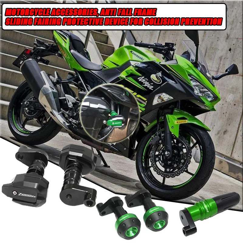 For Z1000SX Z 1000 SX Z 1000SX Z1000 SX Anti Fall Frame Slider Fairing Collision,With LOGO Z1000SX,
