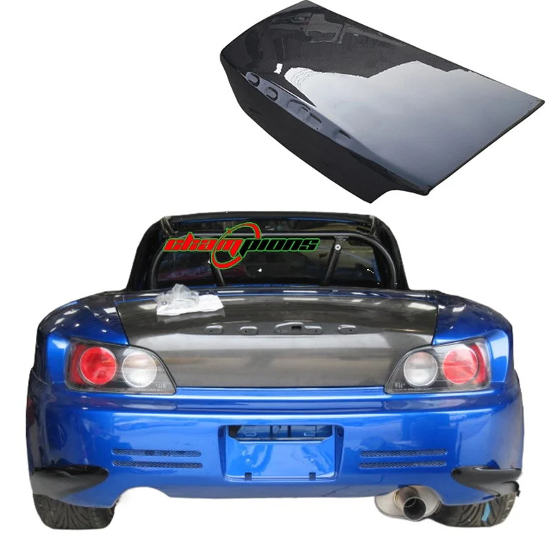 Factory Price OEM Style Carbon Fiber Rear Trunk Cover Auto Part For S2000