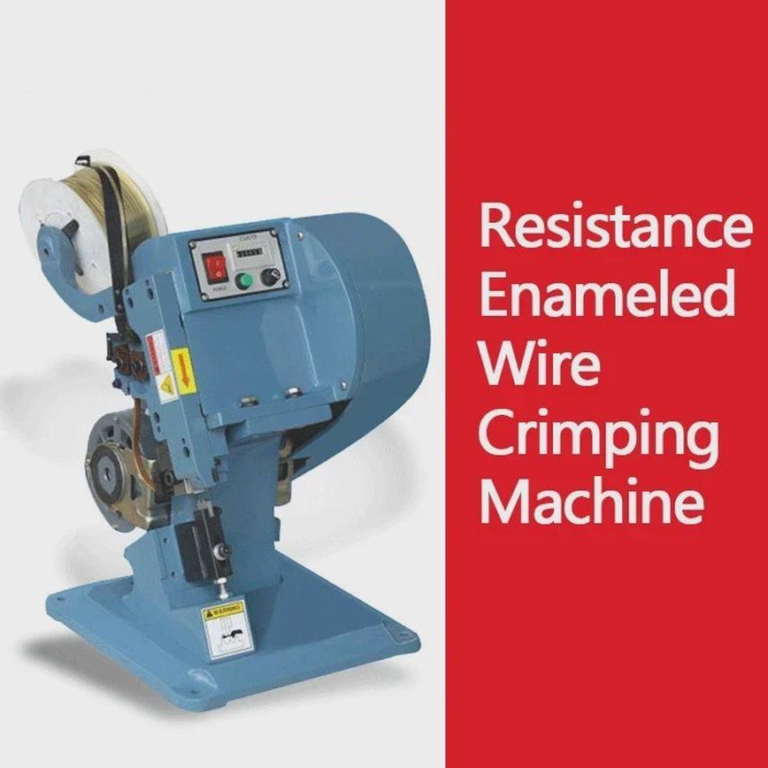 New Electric Semi-automatic Copper Buckle Butt Machine, Electromechanical Enameled Wire Crimping Ma
