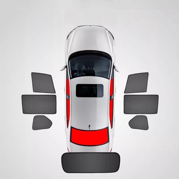 7pcs Car Sunshade Curtains for Toyota Camry 6 Series Window Magnetic Suction Cover  Sun Shade Styli