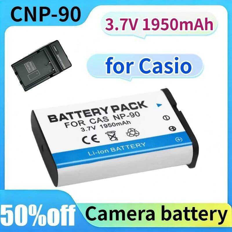 C Cnp-0 For Casio Ex-H10 Ex-H20 Ex-H15 Ex-Fh100 Np0 3.7V 150Mah Camera Battery With Charger