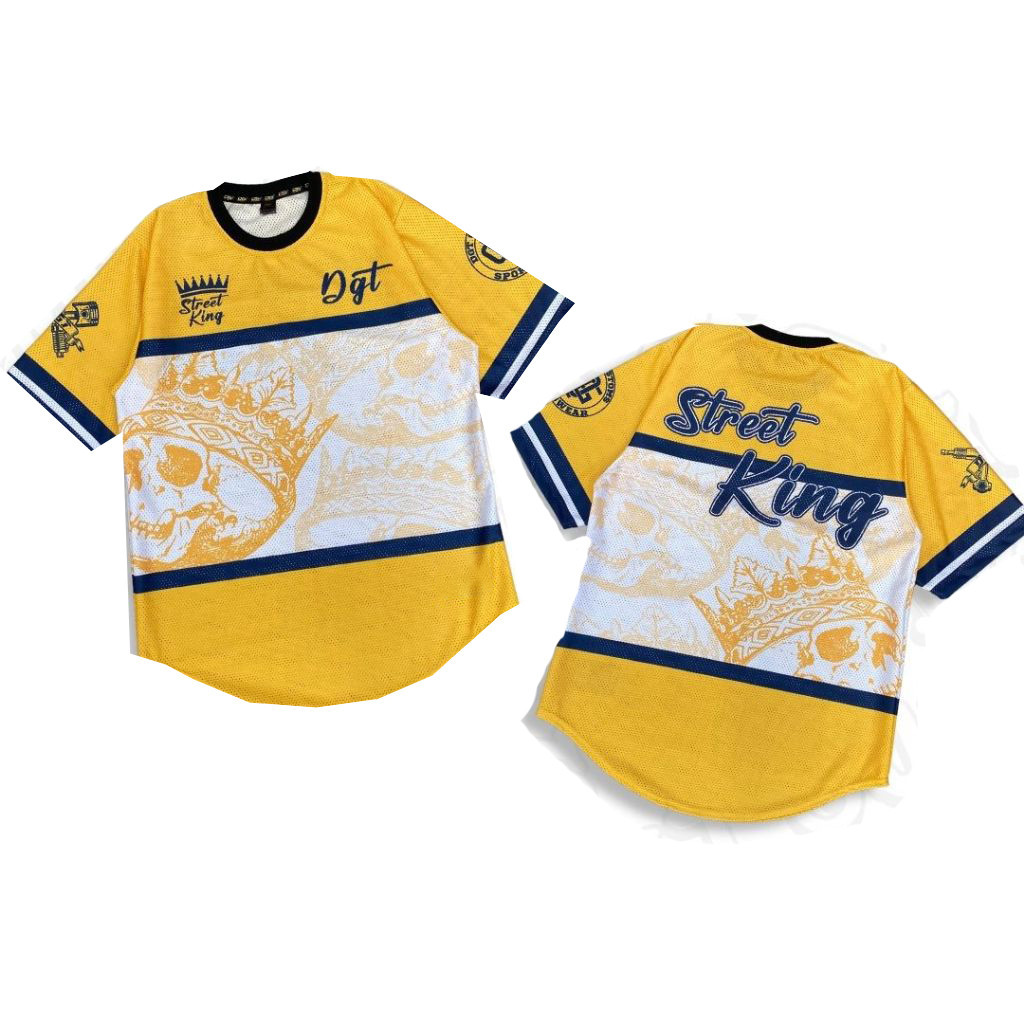 OVERSIZED เสื้อ STREETWEAR CREW NECK SHORT-SLEEVED JERSEYS FOOTBALL JERSEYS BASEBALL JERSEYS CREW NE